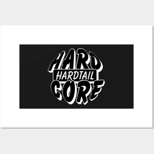 Hardcore Hardtail Logo Black Posters and Art